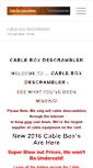 Mobile Screenshot of cableboxdescrambler1.com